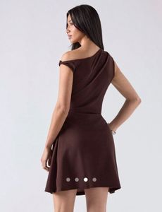 Chic One-Shoulder Ruched Mini Dress