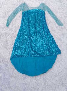 Stunning Sequined Teal Gown
