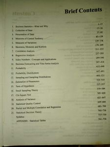 Business Statistics Book(BBA, MBA, Commerce)