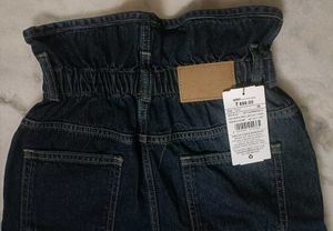 High-Waisted Denim Jeans