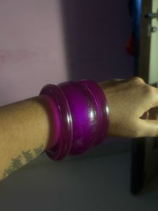 Vibrant Purple Bangle Bracelet