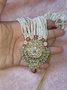 Beaded Necklace with Pendant