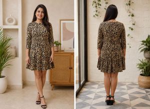 Chic Leopard Print Mini Dress