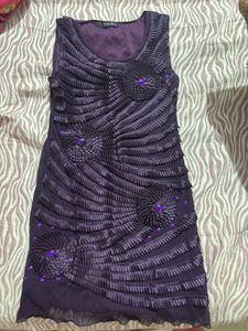 Elegant Purple Party Dress