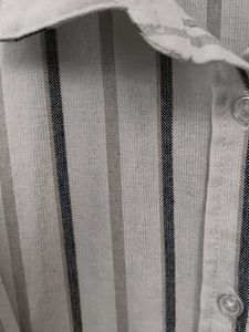 Striped Button-Up Shirt