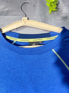 Blue Long Sleeve Athletic T-Shirt