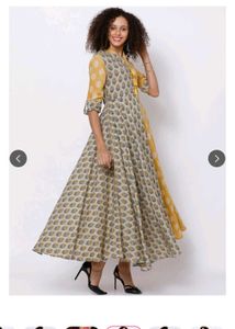 Vishudh Colorblocked A-Line Kurta