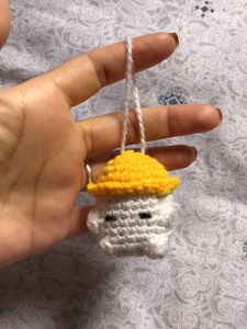 Handmade Crochet Ghost Charm