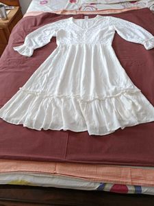 White Eyelet Midi Dress