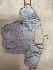 Ruched Grey Short Sleeve Top