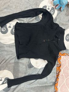 Black Long Sleeve Top