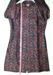 KISAH Navy Blue Sherwani Kurta Set
