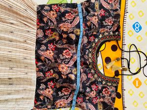 Ethnic Long Frock, Dupatta With Belt