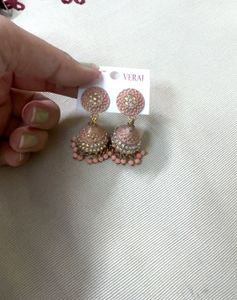 Rose Gold Jhumka Earrings