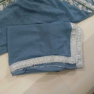 hand embroidered dapka work dress