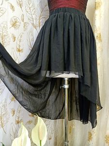 Black High Low Skirt