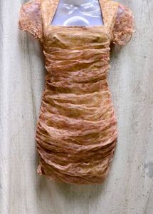 I. Ruched Bodycon Mini Dress