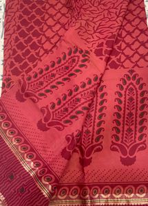 Beautiful Red &amp; Maroon Saree