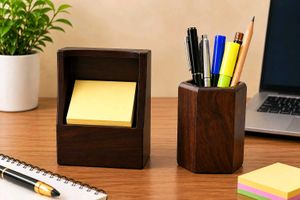 Desk Organizer Note pad holder & Pen Pencil