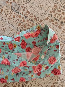 Floral Padded Bandeau Tube Top