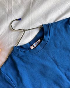 Blue Cropped T-Shirt