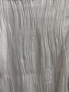 White Textured Long Sleeve Top