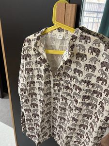 Stylish Elephant Print Kurta