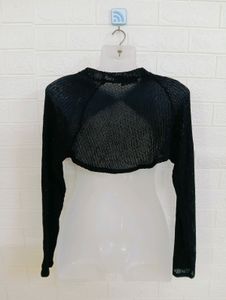Korean Black Bolero Shrug