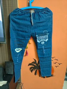 Low Waist Daily Wear Denim Trouser