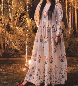Elegant Embroidered Gotha patti Stiched Gown