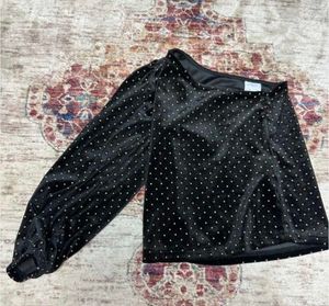 Chic One-Shoulder Embellished Top