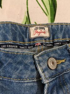 Denim  Shorts with Floral Lace Detail