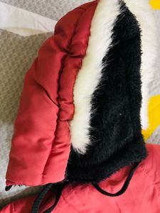 Pink Winter Jacket with Hood