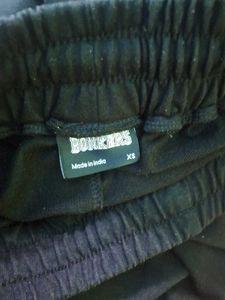 Black "BONKERS" Wide Leg Sweatpants