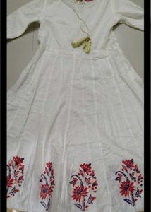 Elegant Off White Kurta Trousers Set
