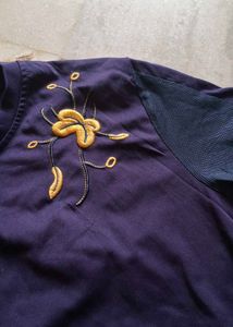 Embroidered Purple Top