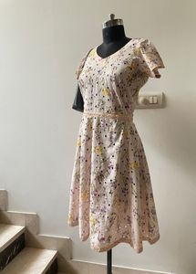 Floral Embroidered Fit &amp; Flare Dress