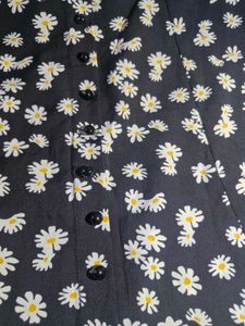 Daisy Print Mini Skirt