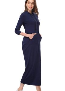 xs Navy Blue Hoodie Dress