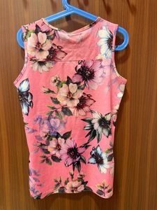 Pink Floral "Let's Rock This Day With Love" Top