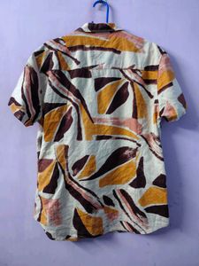 Abstract Print Short Sleeve Shirt