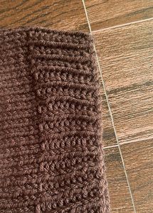 Brown Knit Beanie Hat