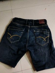 womens Dark Wash Denim Shorts