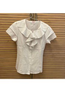 Ladies Top, White, Formal, Small