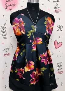 Floral Print Party Dress