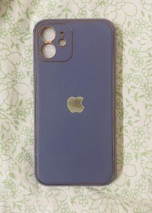 Purple iPhone 12 Case with Gold Trim