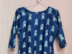 Stylish Blue Printed Kurta
