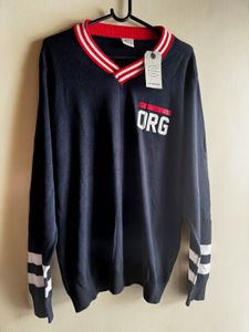 Jack & Jones Navy V-Neck pull over -XL