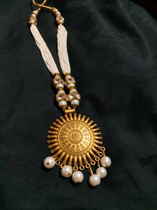 Exquisite Gold Sun Pendant Necklace
