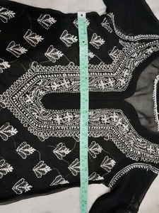 Black Chikankari Kurta
